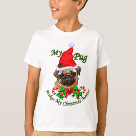 T-shirts Presentes de Natal dos Pug Amantes