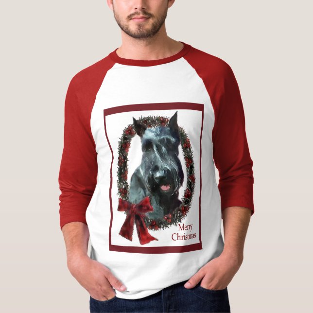 T-shirts Presentes de Natal Giant Schnauzer (Frente)