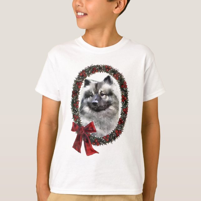 T-shirts Presentes de Natal Keeshond (Frente)