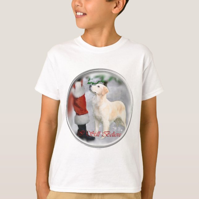 T-shirts Presentes de Natal para ouro Retriever (Frente)