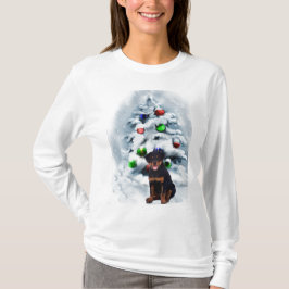 T-shirts Presentes de Natal Rottweiler