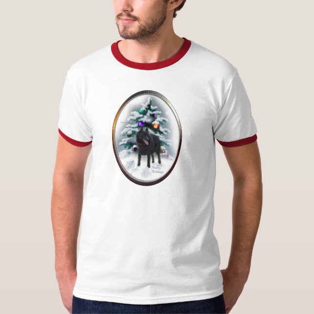 T-shirts Presentes de Natal Schipperke (Frente)