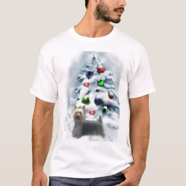 T-shirts Presentes de Natal Silky Terrier