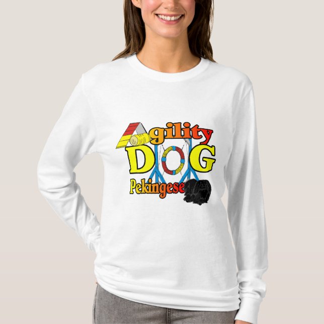 T-shirts Presentes de Pekingese_Agilidade (Frente)
