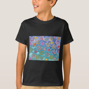 T-shirts Presentes de Roupas Ondas do Oceano Pacífico dos A