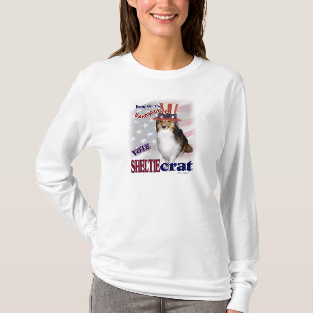 T-shirts Presentes de SHETLAND SHEEPDOG (Frente)