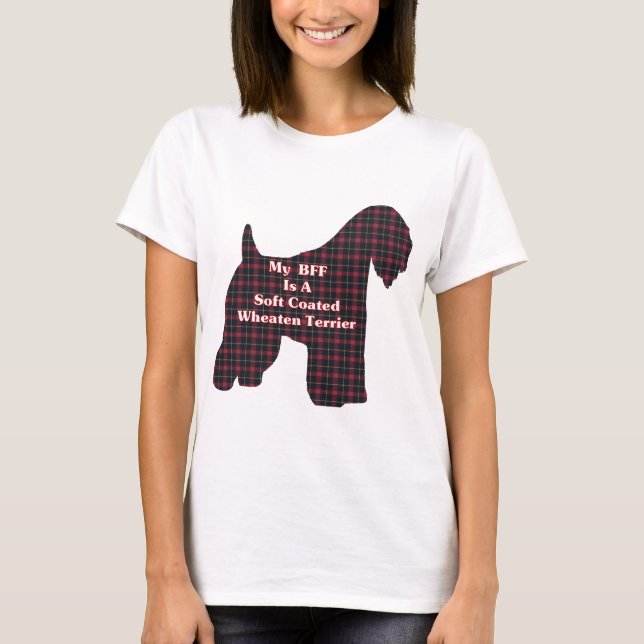T-shirts Presentes de Terrier BFF de Rodas Revestidas Moles (Frente)