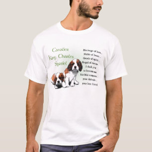 T-shirts Presentes descuidados do Spaniel de rei Charles