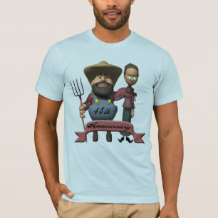 T-shirts Presentes do 45º aniversário de casamento