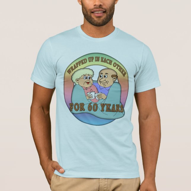 T-shirts Presentes do 60º aniversário de casamento (Frente)