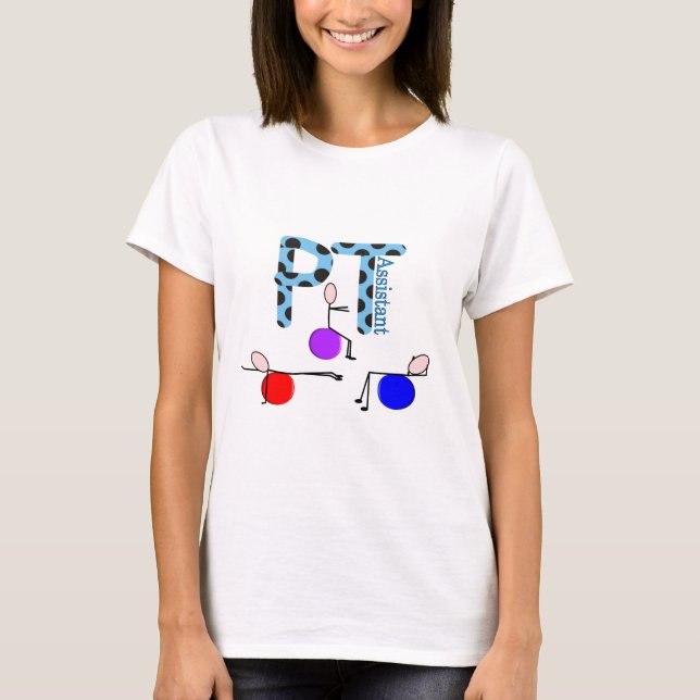 T-shirts Presentes do assistente da fisioterapia (Frente)