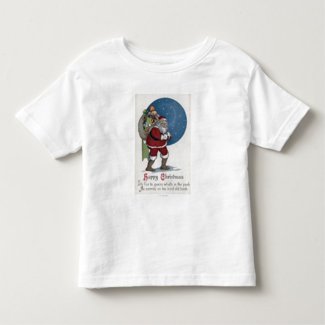 T-shirts Presentes do carregando de GreetingSanta do Natal (Frente)