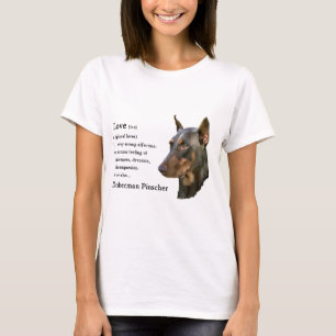 T-shirts Presentes do Pinscher do Doberman