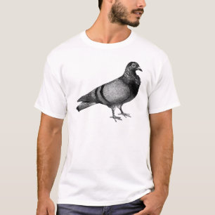 T-shirts Presentes do pombo do vintage