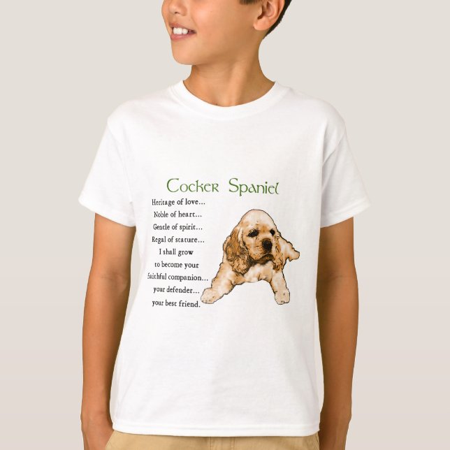 T-shirts Presentes dos amantes de cocker spaniel (Frente)