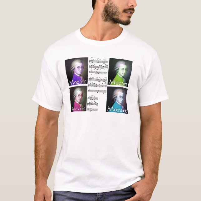 T-shirts Presentes dos amantes de Mozart (Frente)