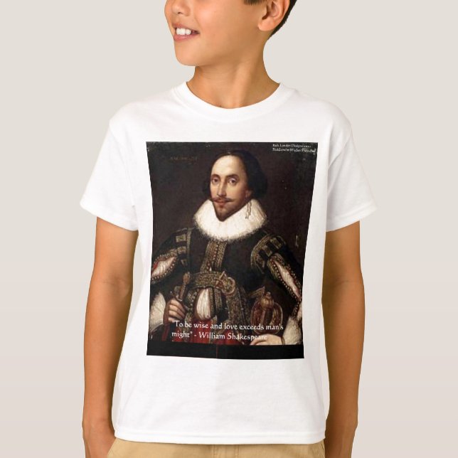 T-shirts Presentes e Cartões com Citação de Shakespeare "Am (Frente)