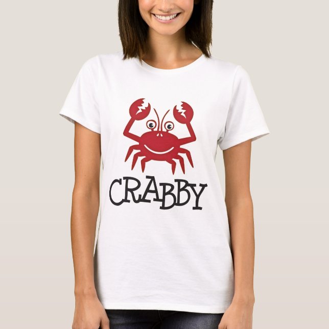T-shirts presentes e roupa crabby do caranguejo (Frente)