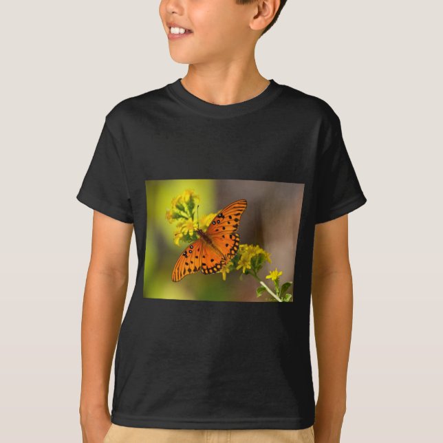 T-shirts Presentes e Roupa da borboleta do Golfo Fritillary (Frente)