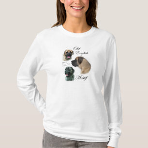 T-shirts Presentes ingleses da arte do Mastiff