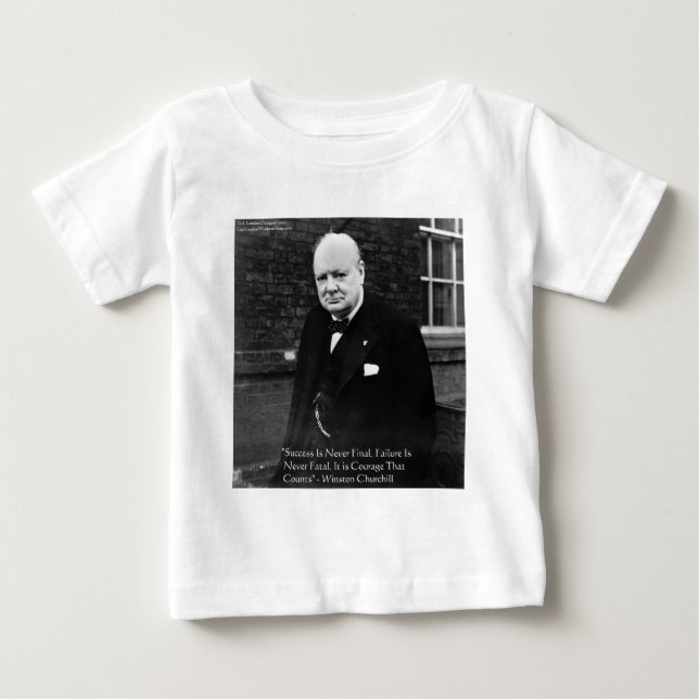 T-shirts Presentes "O Sucesso Nunca é Final" de Winston Chu (Frente)