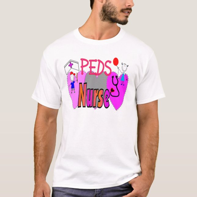 T-shirts Presentes pediatras da enfermeira, design original (Frente)
