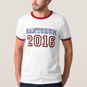 T-shirts Presidente 2016 pia batismal atlética de Santorum