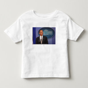 T-shirts Presidente Barack Obama faz um anúncio
