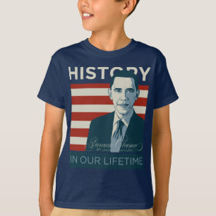 T-shirts Presidente Obama "história em nossa vida "
