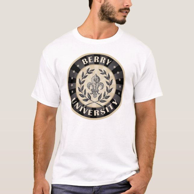 T-shirts Preto da baga da universidade (Frente)