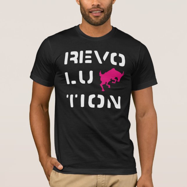 T-shirts Preto da REVOLTA (Frente)