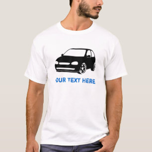 T-shirts Preto de Corsa + seu texto