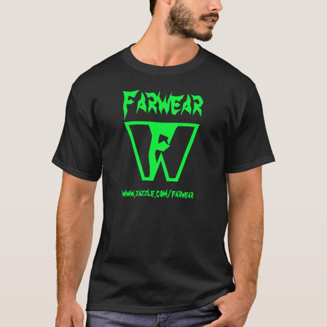 T-shirts Preto de Farwear (Frente)