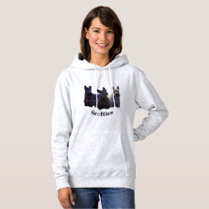 T-shirts Preto de Terrier do Scottish/wheaten, assento/que