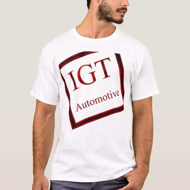 T-shirts Preto do IGT-Selo (Frente)