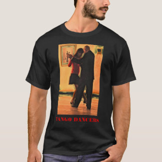 T-shirts Preto dos dançarinos do tango