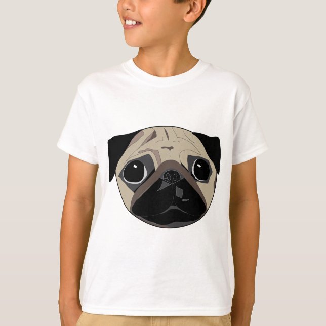 T-shirts Preto e Pug do Faun (Frente)