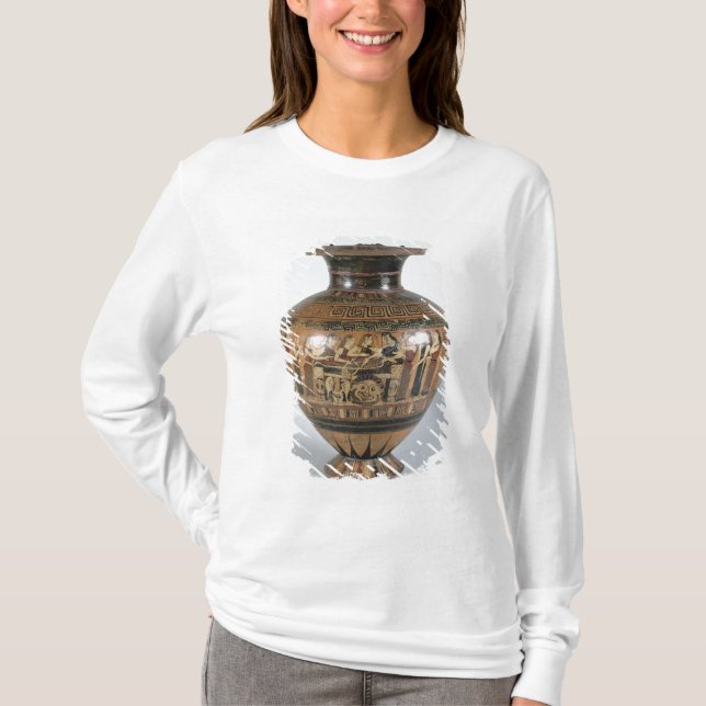 T-shirts Preto-figura hydria (Frente)