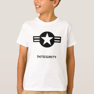 T-shirts preto Integridade EUA