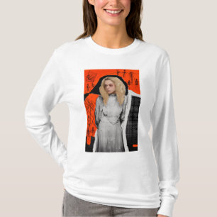 T-shirts Preto órfão Helena - esboço gótico