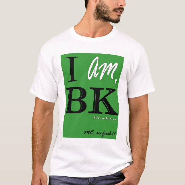 T-shirts Preto verde de Bk (Frente)
