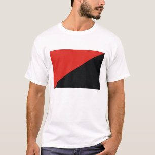 T-shirts preto vermelho da bandeira da anarquia