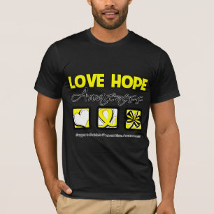 T-shirts Prevenção do suicídio da consciência da espera