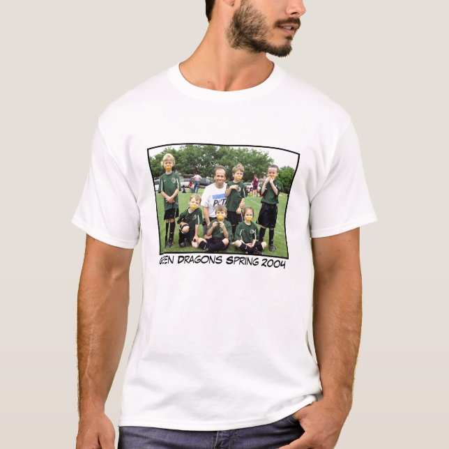 T-shirts Primavera de 2004 de dragões verdes (Frente)