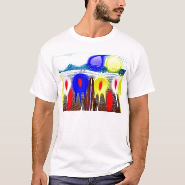 T-shirts Primeira invasão de Alienígena (Frente)