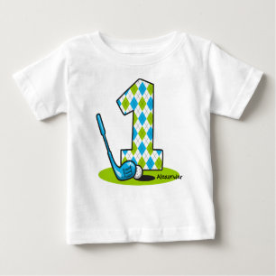 T-shirts Primeiro aniversario Argyle Golf Personalizado