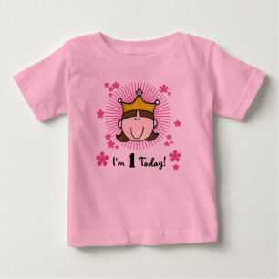 T-shirts Primeiro aniversario Brunette Princess