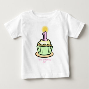 T-shirts Primeiro aniversario - cupcake