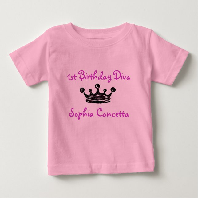 T-shirts primeiro aniversario Diva (Frente)