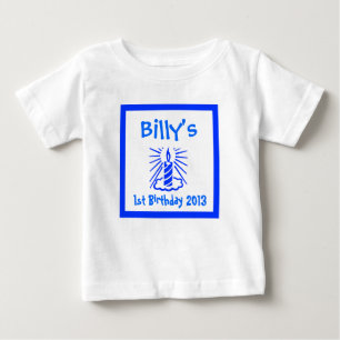 T-shirts Primeiro aniversário do bebê, 1rua do bebê